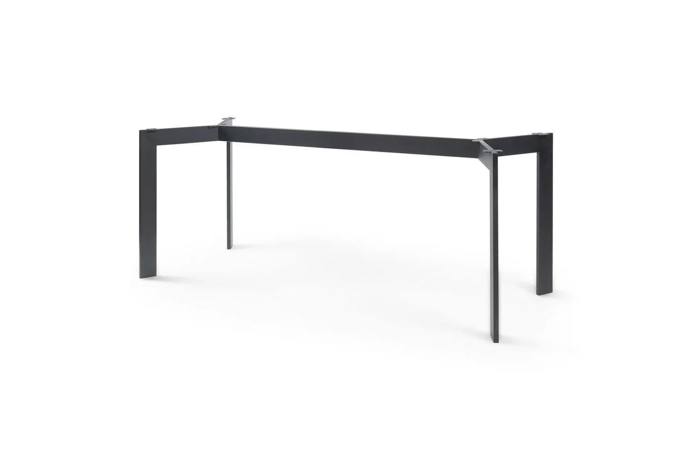 en.casa Tischgestell Stahl höhenverstellbar 120x70x72 cm Schwarz - Bild 2