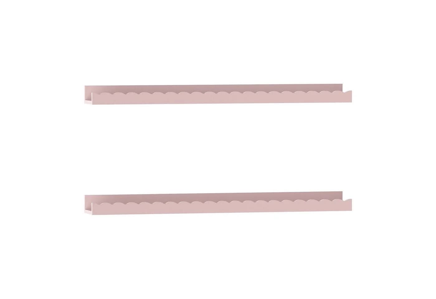 en.casa Kinderregal, Set 2-tlg., »Vestnes« Wellendesign Cotton Candy - Bild 2