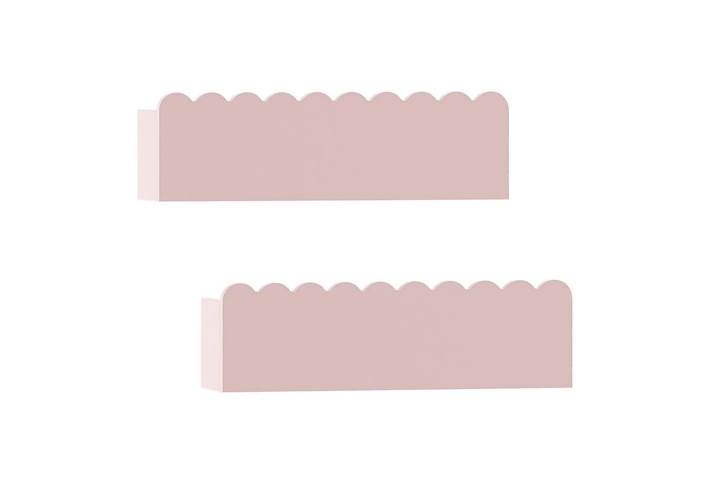 en.casa Kinderregal Set 2-tlg. Vestnes Wellendesign Rosa - Bild 2