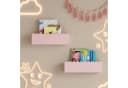 en.casa Kinderregal Set 2-tlg. Vestnes Wellendesign Rosa Bild 3