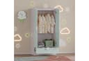 en.casa Kinderkleiderschrank Sandnes mit Schublade Mintgrün/Weiß Bild 4