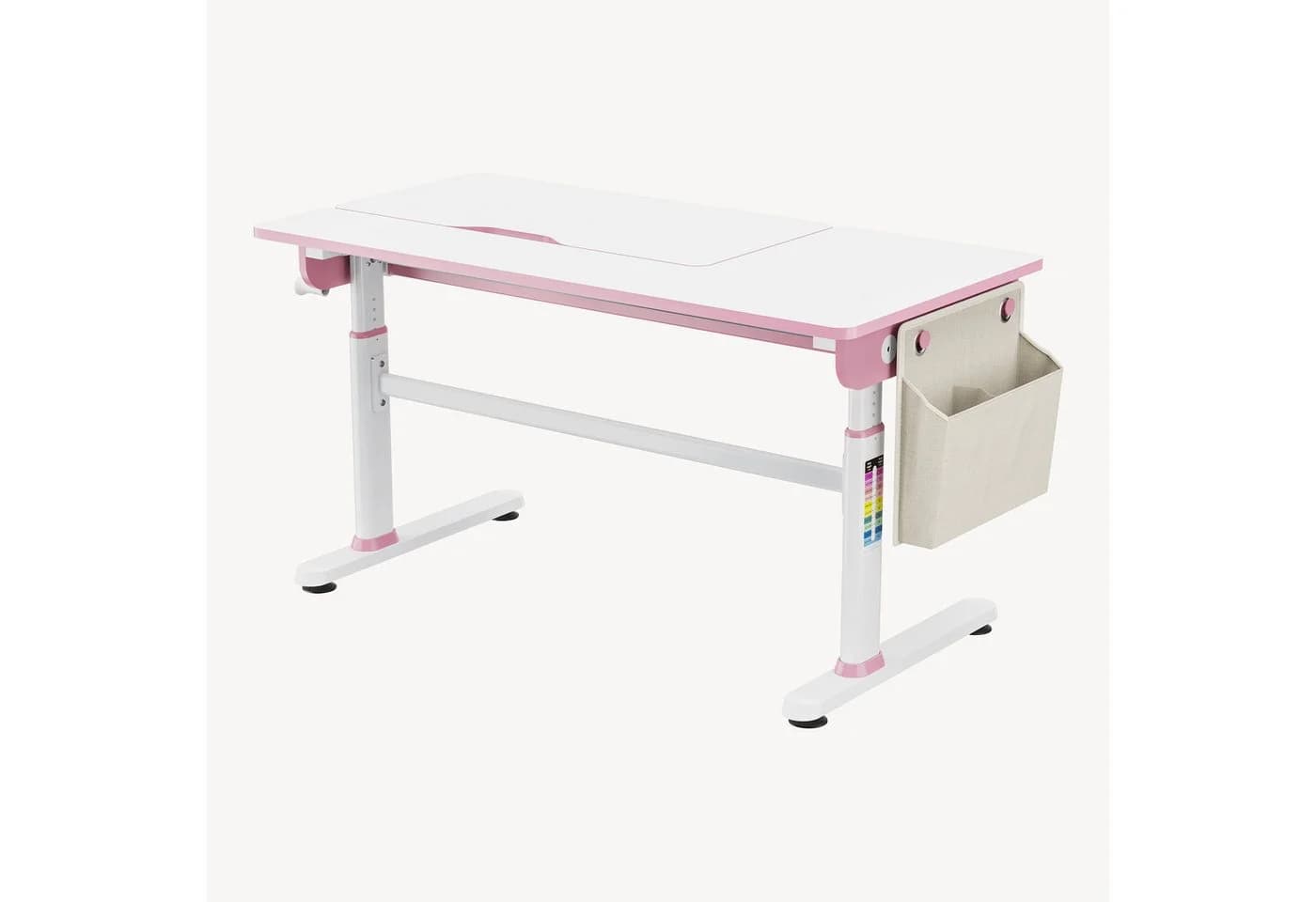 en.casa Kinderschreibtisch Kuosa Höhenverstellbar Pink - Bild 5