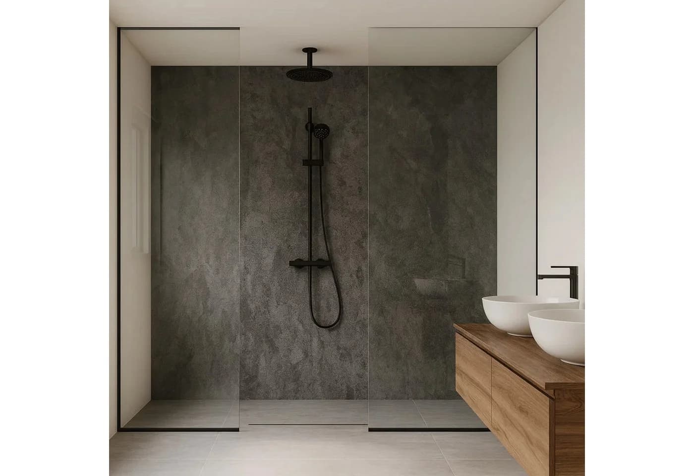 Wandpaneelset Urban Grey, Kunststoff, Modern, Natursteinoptik - Bild 2