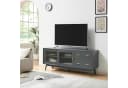 en.casa TV-Schrank Susa Grau mit Glasfront Bild 2