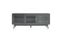 en.casa TV-Schrank Susa Grau mit Glasfront Bild 5