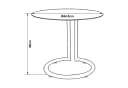 en.casa Beistelltisch Ylivieska Chrom Grauglas Glasplatte Modern Bild 4