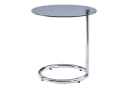 en.casa Beistelltisch Ylivieska Chrom Grauglas Glasplatte Modern Bild 5