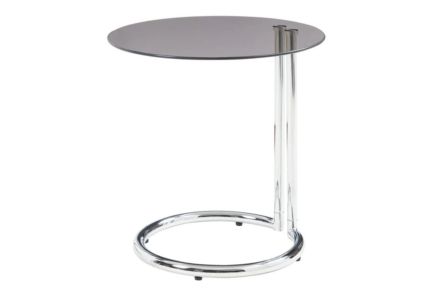 en.casa Beistelltisch Ylivieska Glasplatte Chrom Bronzeglas - Bild 3