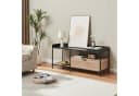 en.casa TV-Schrank Belana 120x40x54 cm mit Schublade Metallgestell Schwarz Bild 1