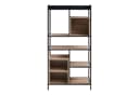 en.casa Standregal Belana Metallgestell Schwarz/Eicheoptik Bild 5