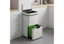 en.casa Mülleimer »Venna« Edelstahl Beige Sensorautomatik 62 L Bild 2