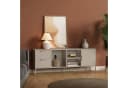 en.casa TV-Schrank Kliri Stahl Beige 2 Schubladen 1 Tür Bild 2