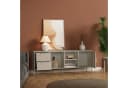 en.casa TV-Schrank Kliri Stahl Beige 2 Schubladen 1 Tür Bild 4