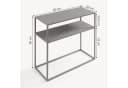 en.casa Konsolentisch »Kuhmo« Flurtisch Metall Hellgrau Bild 4