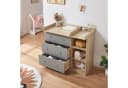 en.casa Wickelkommode Beldinupp Eiche/Grau Bild 1
