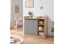 en.casa Wickelkommode Beldinupp Eiche/Grau Bild 2