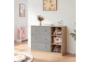 en.casa Wickelkommode Beldinupp Eiche/Grau Bild 3