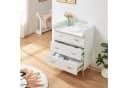en.casa Wickelkommode »Sarievn« Weiß mit abnehmbarer Wickelauflage Bild 3