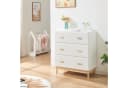 en.casa Wickelkommode »Sarievn« Weiß mit abnehmbarer Wickelauflage Bild 4