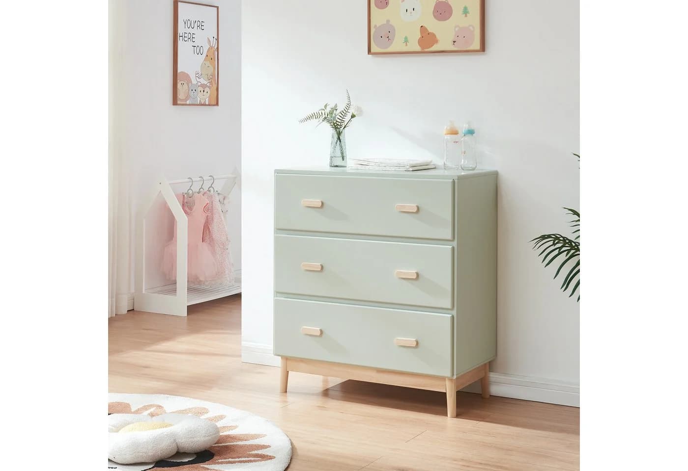 en.casa Wickelkommode Sarievn Mintgrün - Bild 4