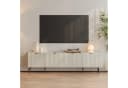 en.casa TV-Schrank »Nand« mit 4 geriffelten Türen Sandfarben Bild 1