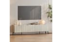 en.casa TV-Schrank »Nand« mit 4 geriffelten Türen Sandfarben Bild 2