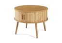 en.casa Nachttisch Nordkapp mit 2 Schiebetüren MDF Bambus Natur Bild 4