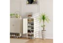 en.casa Schuhschrank Coleraine Stahl Cremeweiß Bild 1