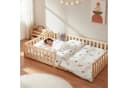 en.casa Kinderbett »Tanna« mit Rausfallschutz 120x200 cm Kiefernholz Bild 5