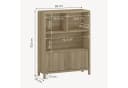 en.casa Highboard »Lukkodso« Eicheoptik rustikal mit Push-to-Open Bild 4