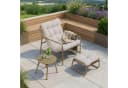 en.casa Gartenlounge-Set 3-tlg. Beige/Grau Bild 2