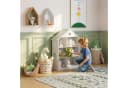 en.casa Kinderregal Vipsali Hausform Weiß/Mintgrün Bild 1