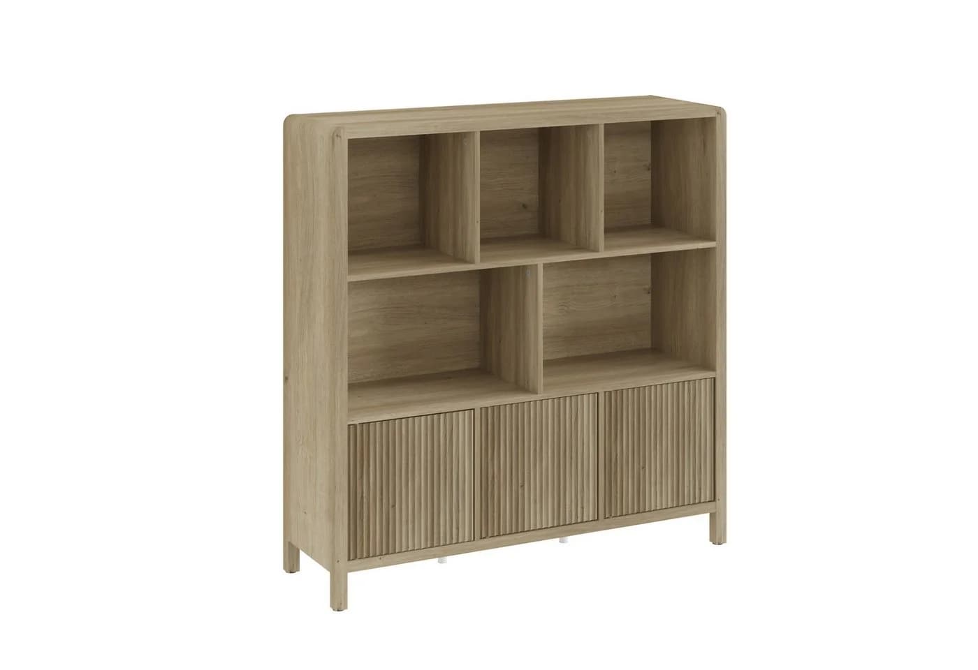 en.casa Highboard Eicheoptik 102x98x30 cm - Bild 3