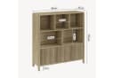 en.casa Highboard Eicheoptik 102x98x30 cm Bild 4