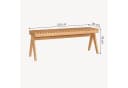 en.casa Sitzbank Lasdarvoo Bambus Natur Modern Bild 4