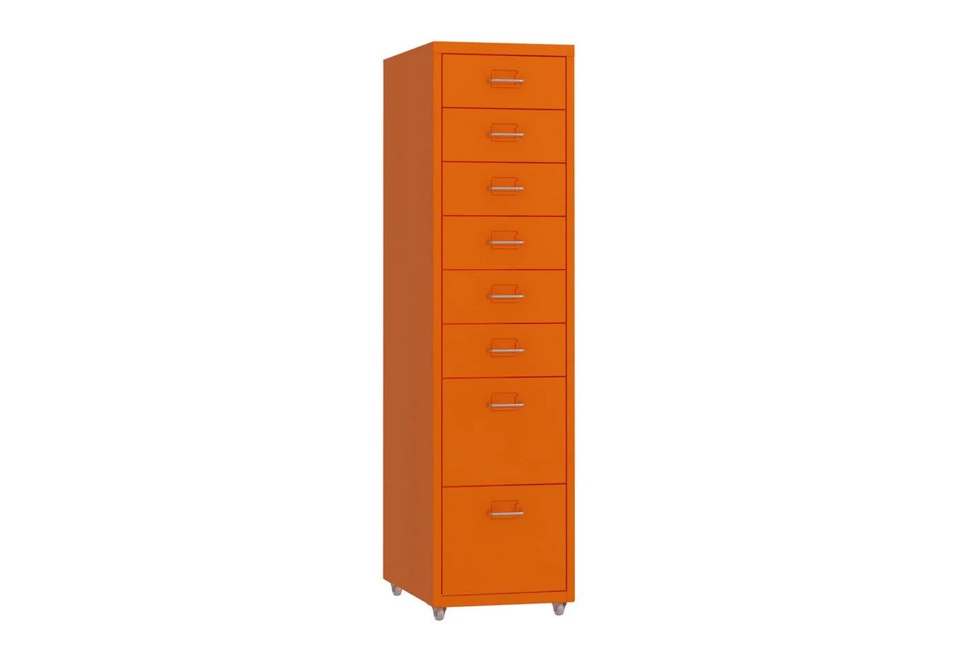 en.casa Rollcontainer »Kökar« 8 Schubladen Bürowagen Orange - Bild 4