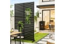 casa.pro Raumteiler »Nodepp« Trennwand Verzinkter Stahl 180 x 90 cm Schwarz Bild 2