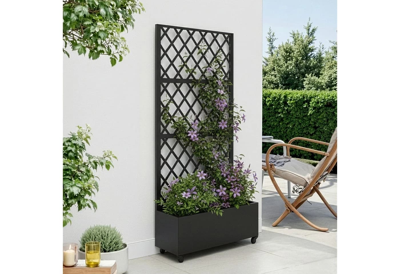 casa.pro Blumenkasten Trennwand Malja Rankhilfe Stahl - Bild 2