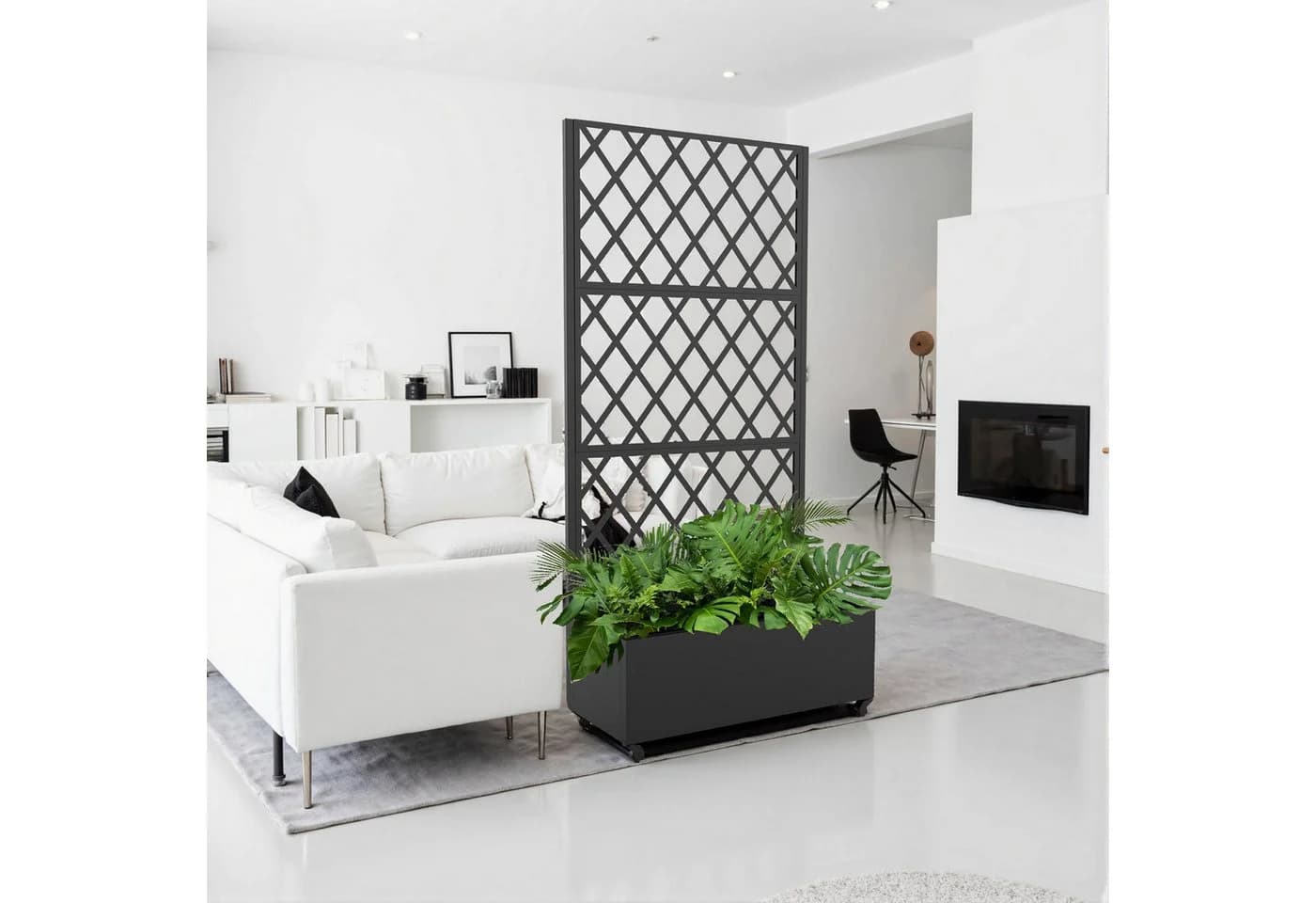 casa.pro Blumenkasten Trennwand Malja Rankhilfe Stahl - Bild 3