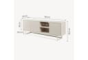 en.casa Sideboard Boxholm Sandfarben Bild 5