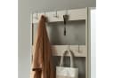 en.casa Garderobenständer Napinerg Spiegel Schuhregal Sitzbank Beige Bild 3