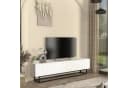 en.casa TV-Schrank Verpsboga Weiß mit gerillter 3D-Front Bild 2