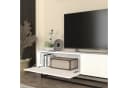 en.casa TV-Schrank Verpsboga Weiß mit gerillter 3D-Front Bild 5