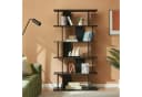 en.casa Bücherregal Gäljami 5 Fächer Schwarz Modern Bild 3