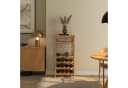 en.casa Weinregal Fillby 16 Flaschen Bambus Natur Bild 1