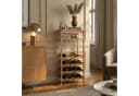 en.casa Weinregal Fillby 16 Flaschen Bambus Natur Bild 2