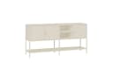 en.casa Sideboard Kliri 3 Türen Stahl Cremeweiß Bild 4
