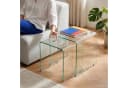 en.casa Satztisch 2-tlg. Couchtisch-Set Glastisch Transparent Bild 2