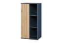 en.casa Hängeschrank Svanes 60x30x20 cm mit 3 Fächern Dunkelgrau/Bambus Bild 1