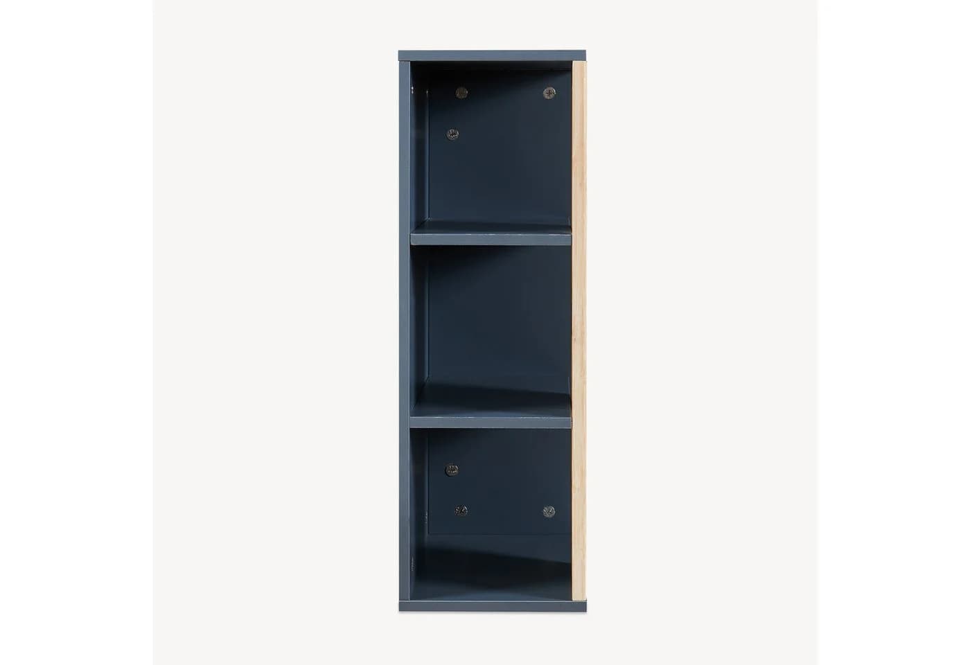 en.casa Hängeschrank Svanes 60x30x20 cm mit 3 Fächern Dunkelgrau/Bambus - Bild 5